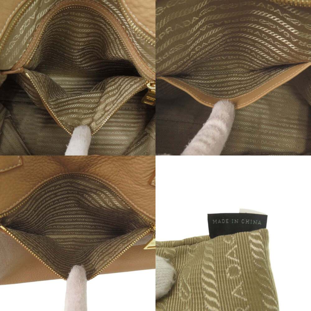 PRADA Brown Leather Shoulder Bag - Picture 9 of 10